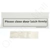 Close Door Latch Label