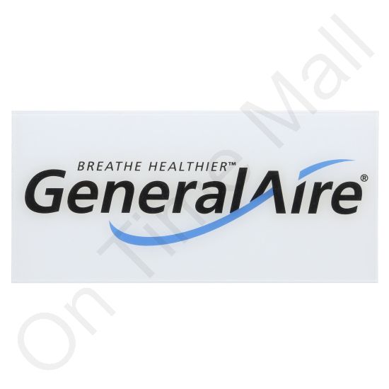 General Aire 1042-14 Inspection Name Plate