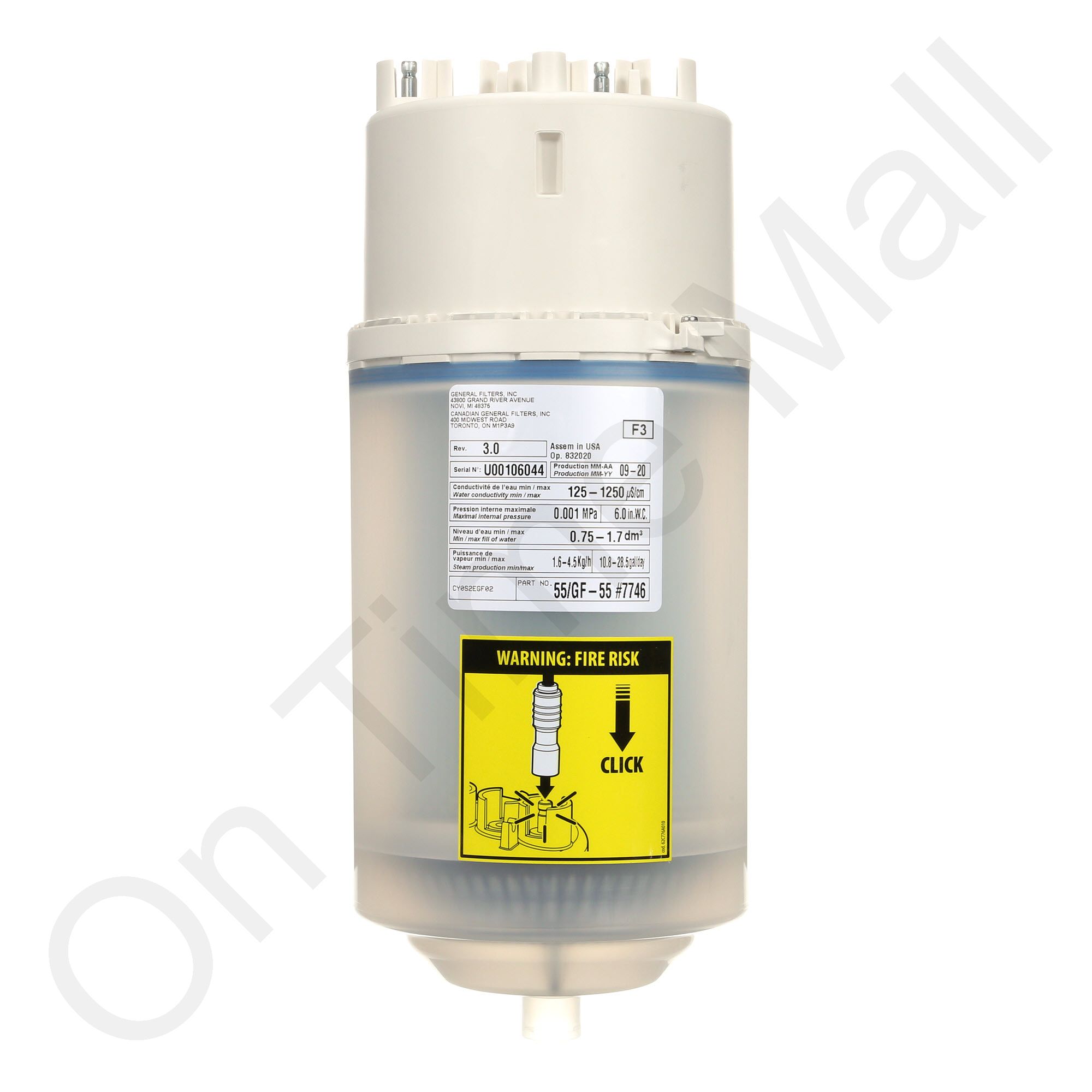 General Aire 5500-02 Steam Cylinder